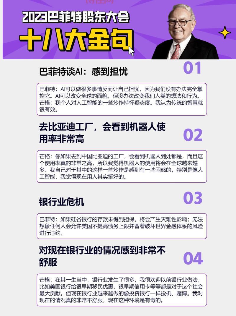 巴菲特股东大会热点解读