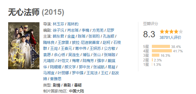 流水的女主铁打的岳绮罗，8.1分《无心法师2》还是现象级网剧吗？
