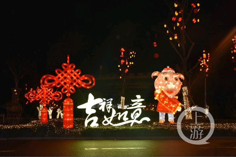 美翻！重庆主城迎春灯饰全部点亮 这份赏灯地图送给你