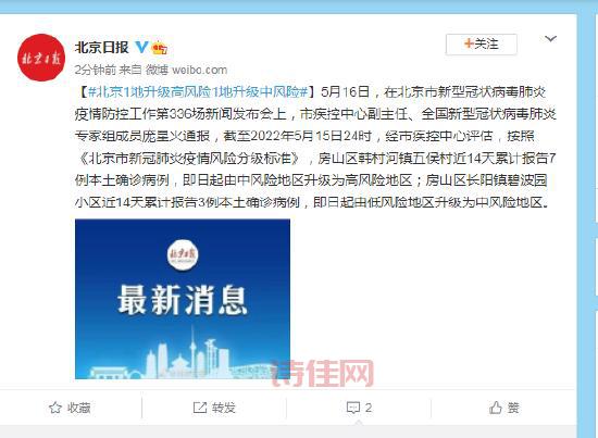 北京新增高风险1处中风险1处，现在情况怎么样了？