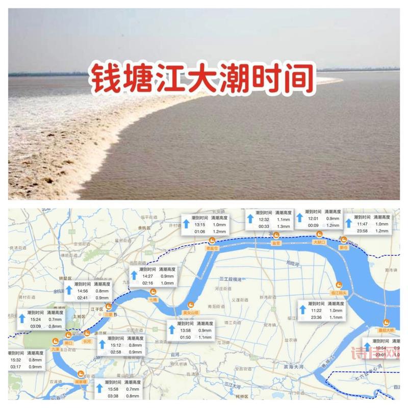 钱塘江鱼鳞潮来了！最佳观赏时间和地点攻略。
