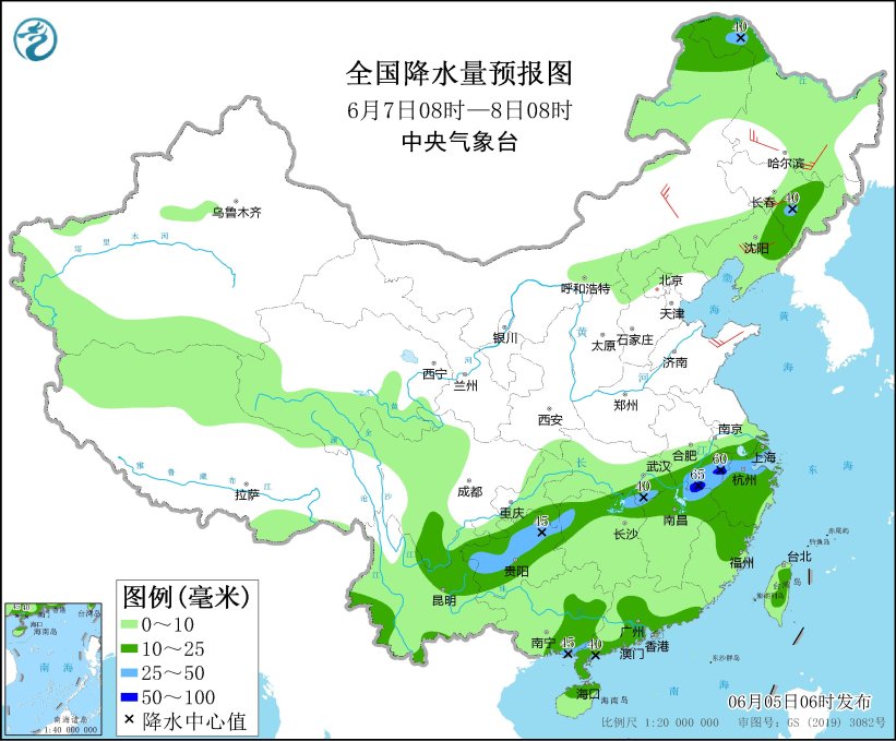 贵州云南等地有较强降雨