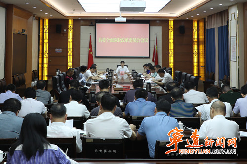 宁远县委全面深化改革委员会会议召开