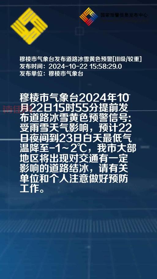 牡丹江天气预警发布，这些区域需重点关注！
