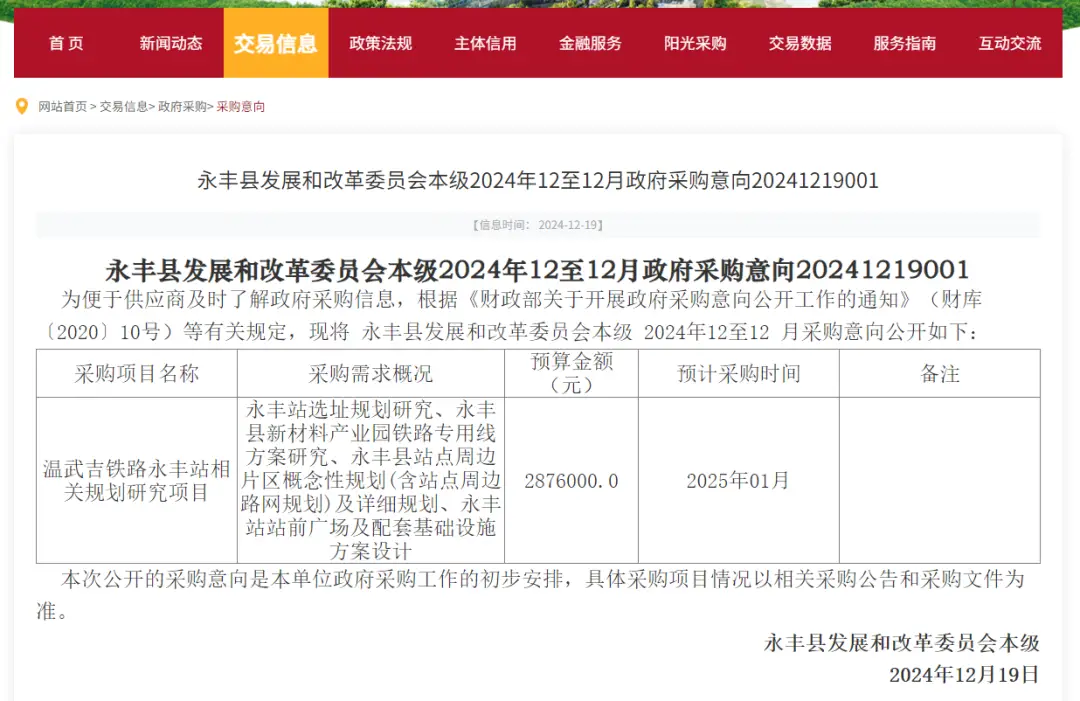 省发展改革委召开委务会！温武吉铁路尽快开工建设！