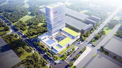 爱玛总部大楼建设项目预计今年8月底竣工