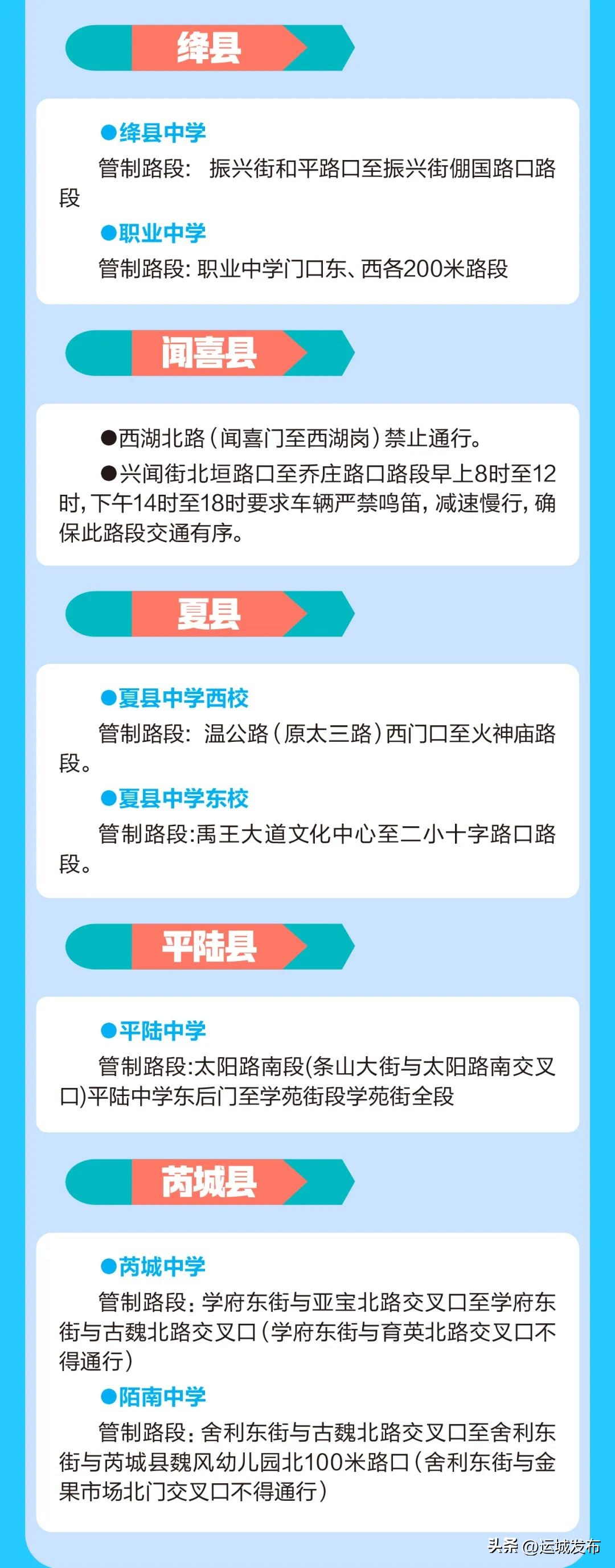 请查收！全市高考考点出行提示！