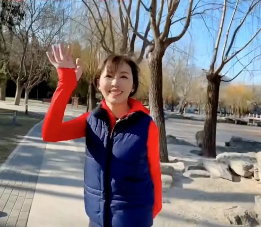 央视欧阳夏丹罕见露面，消失三年模样大变，站街头打扮朴素无人识