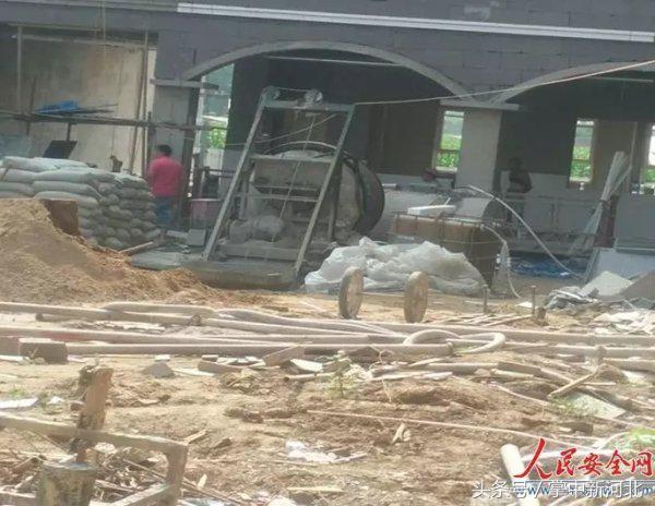 河北邢台南和县某村新建学校玩猫腻