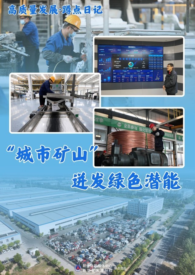 高质量发展·蹲点日记｜“城市矿山”迸发绿色潜能