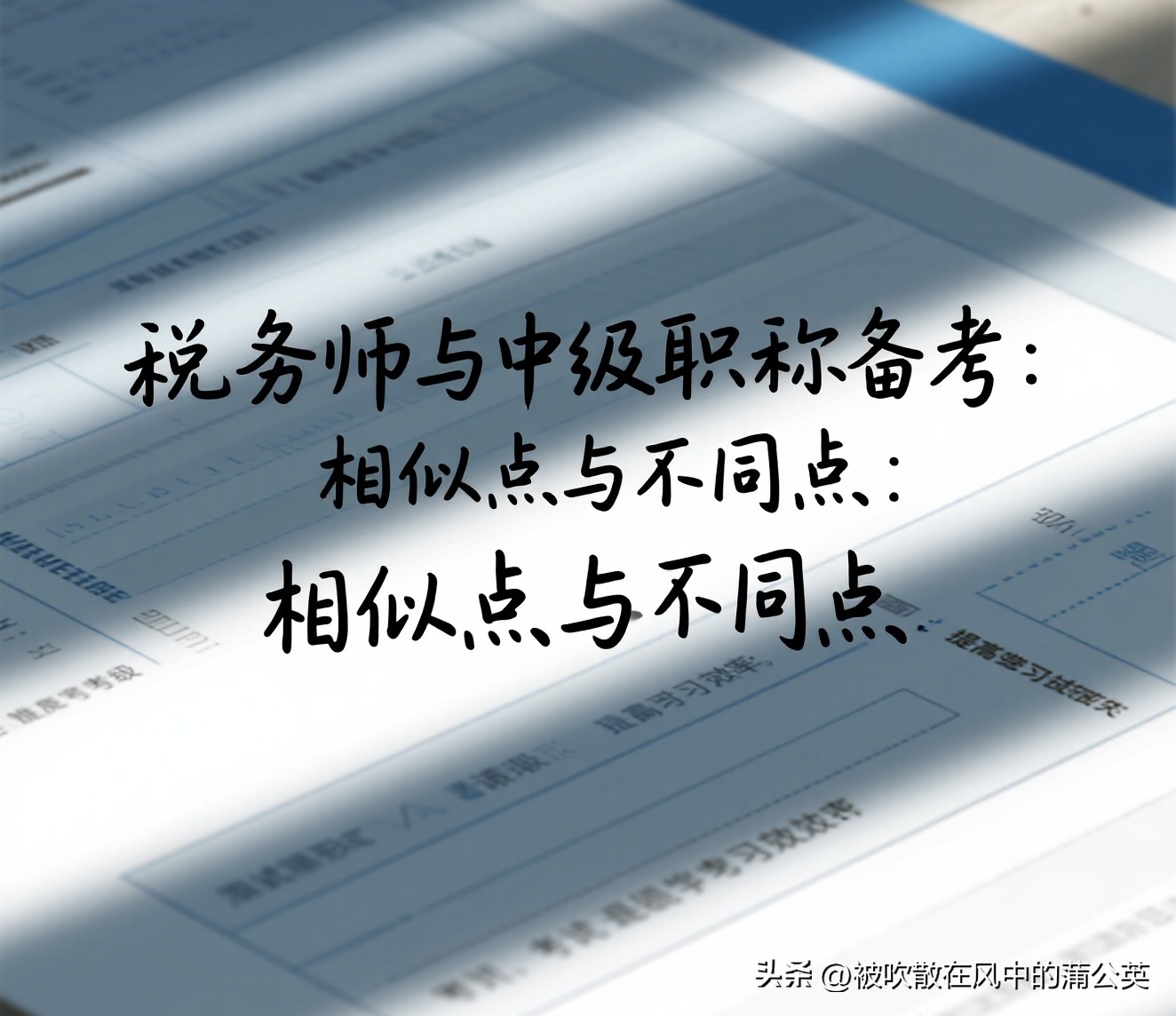 税务师税法部分 VS 中级会计经济法部分：相似点与不同点全解析