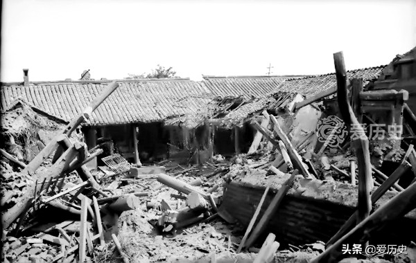 1937日军轰炸后的保定城 火车站遭完全炸毁 200多人死在了防空洞