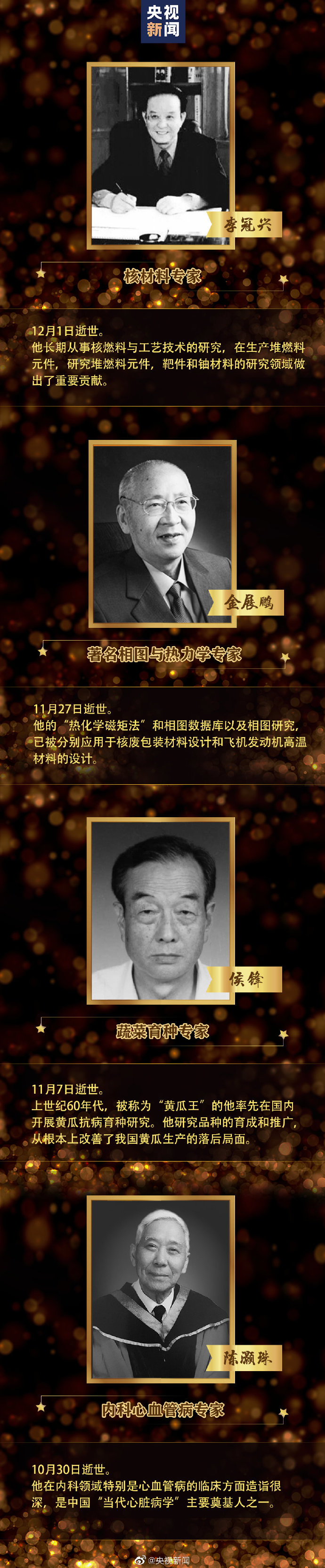 今年我国已痛失37位院士