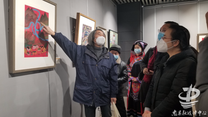 邀你共赏画展！忠县100件磨子土家族乡农民画作品亮相主城区