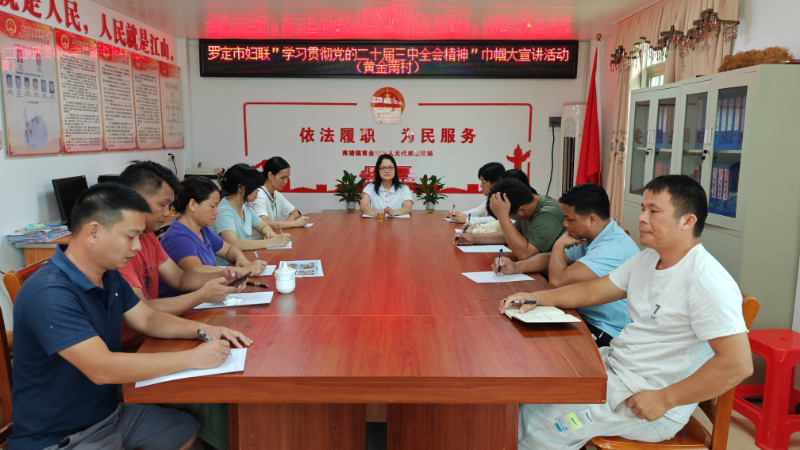 巾帼大宣讲|罗定市妇联深入开展学习贯彻党的二十届三中全会精神宣讲活动