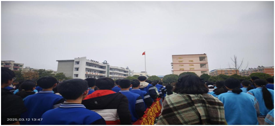 小林镇中心学校举行2025年中考百日誓师大会