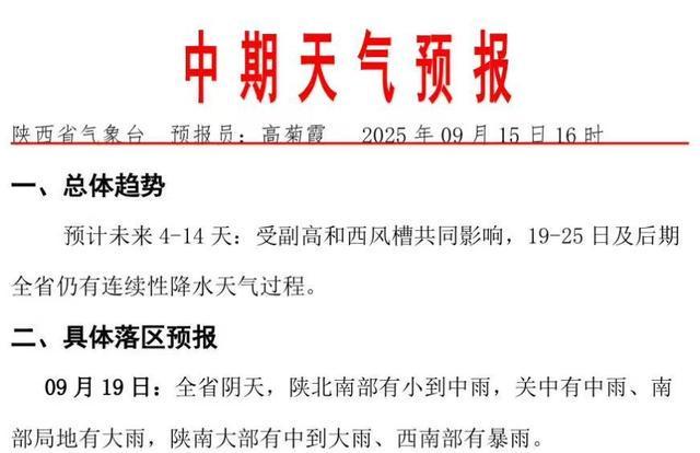 阵雨、中雨、大雨、暴雨！连续7天！