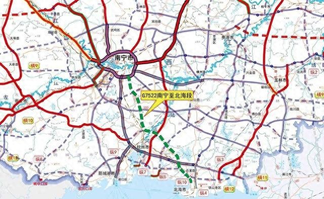 南宁-钦州-北海新增一高速，直通合浦！总投资204亿，已正式开工