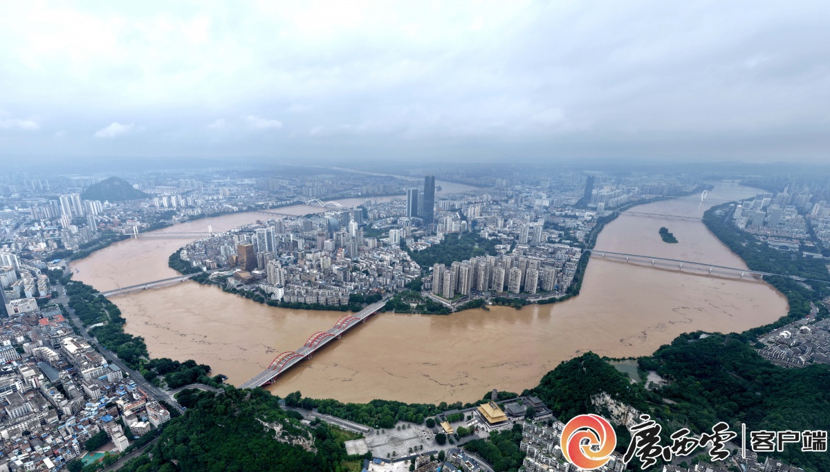 柳江2025年第1号洪水肆虐 两日两次洪峰过境