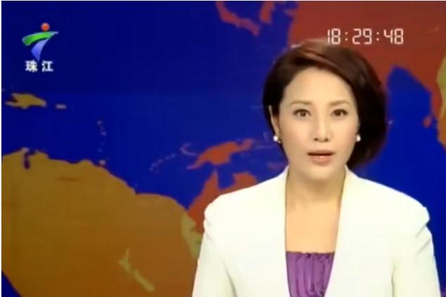 广东电视台节目主持人徐洁，她是珠江台最后一道亮丽的风景