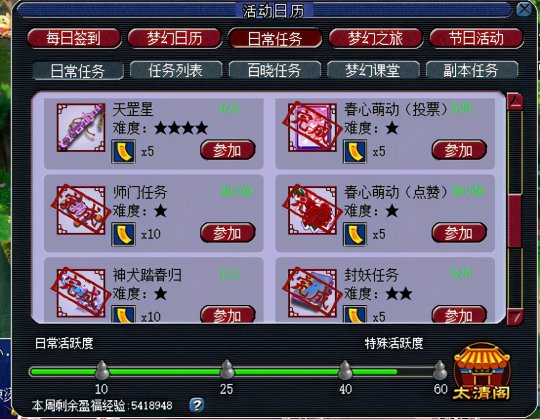 梦幻西游：任务难度排行出炉，你的能力达到多少级？