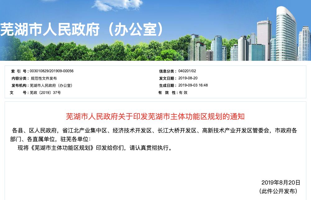 新一轮城市规划！未来芜湖将发生巨变！