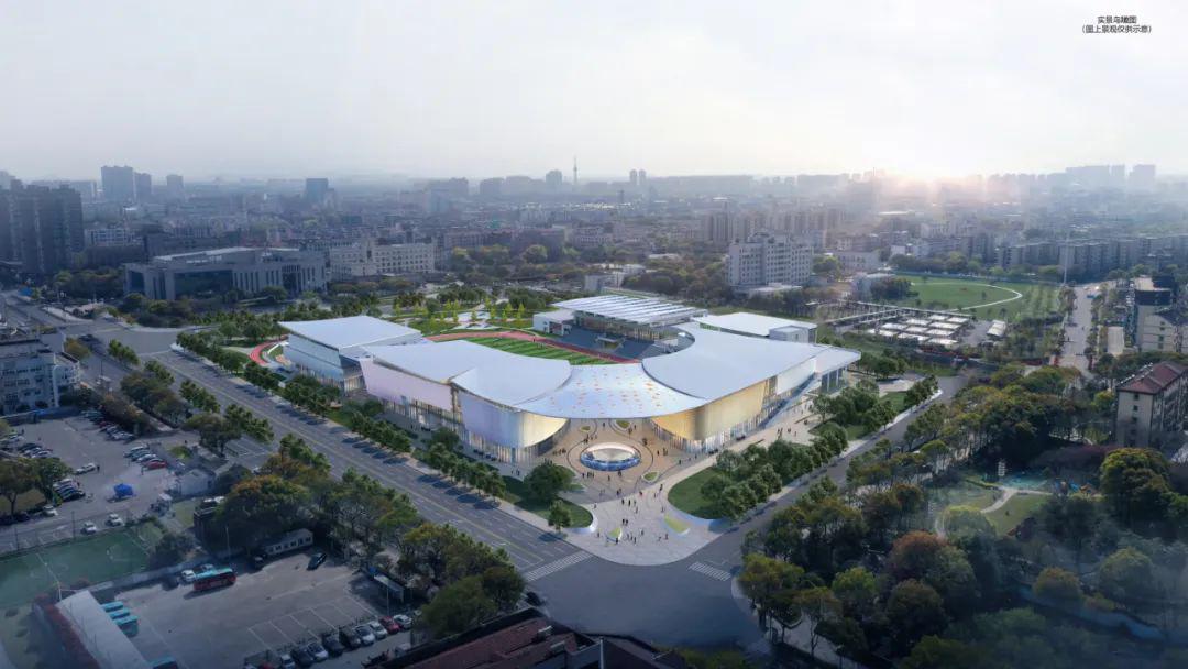 礼颂祖国华诞丨2025年建成！海盐康体中心（全民健身中心）建设正火热