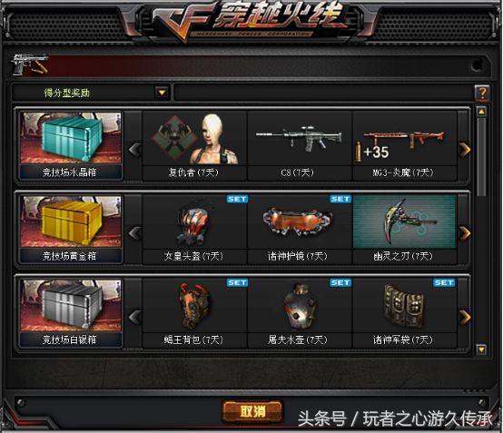 倾力整理CF挑战箱子！什么样的奖励才是你的最爱？