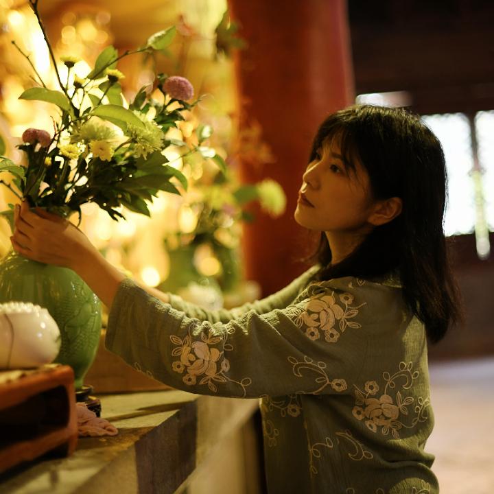 茶席上，听花开的声音