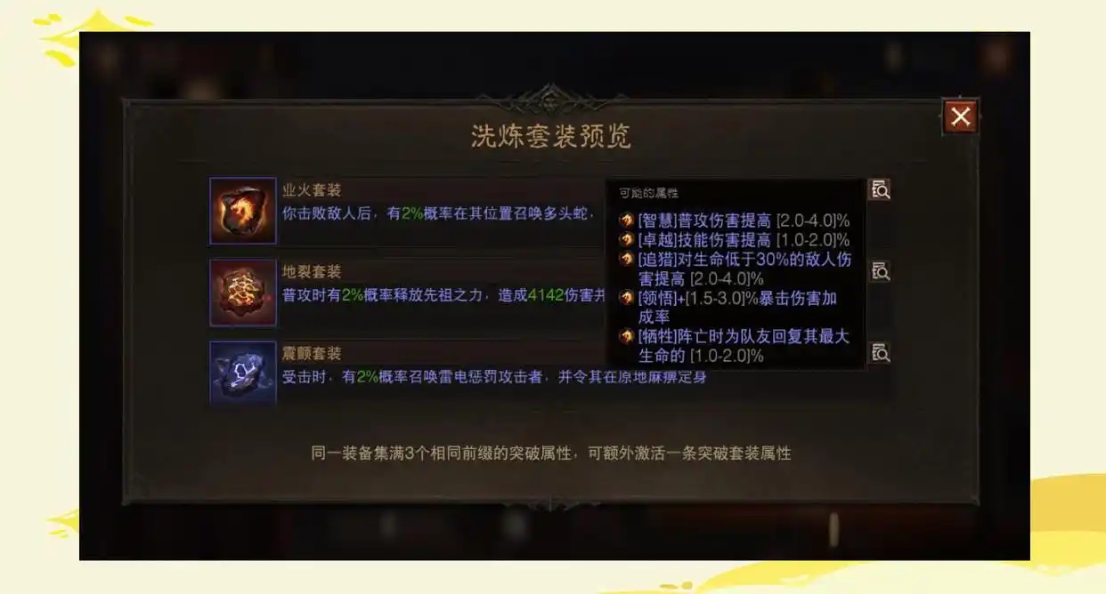 装备系统详解：全面解析基础属性与突破属性