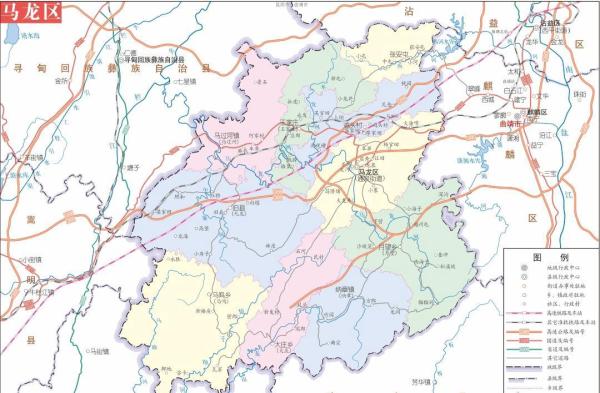 曲靖市2023年版高清行政图（含麒麟区/沾益区/马龙区/富源县/罗平县/师宗县/陆良县/会泽县/宣威市9个县区）