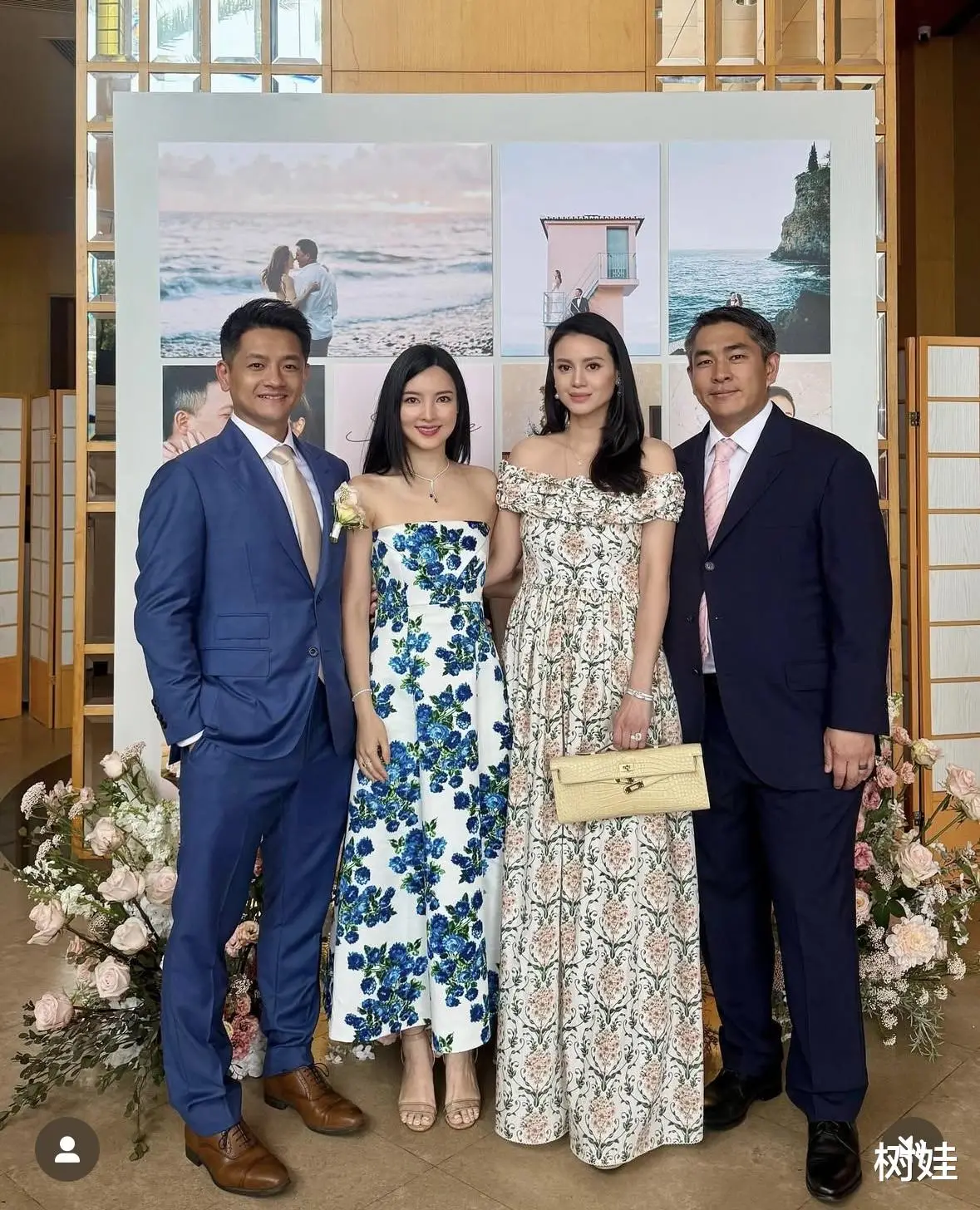 陈晓丹出席婚礼，丈夫陪伴左右，五官明艳大气，七年低调婚后生活