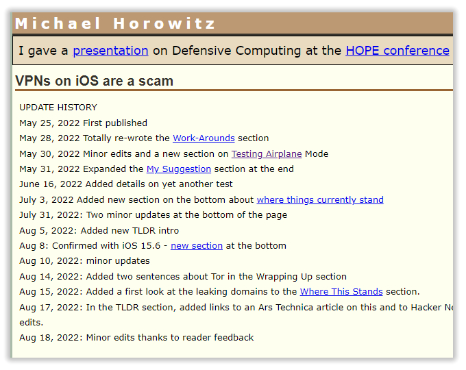 研究人员称iOS设备并未让VPN把所有流量导至代理通道