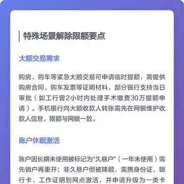 邮政银行限额原因及解除方法