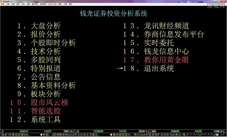 中信证券钱龙金典版简介