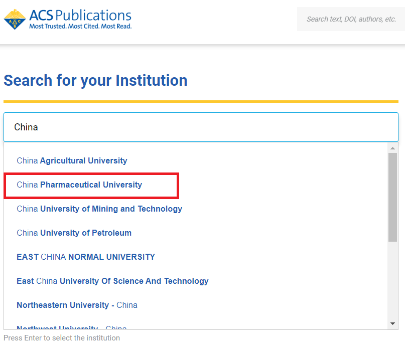 中国药科大学图书馆数字资源校外访问(非VPN)汇总