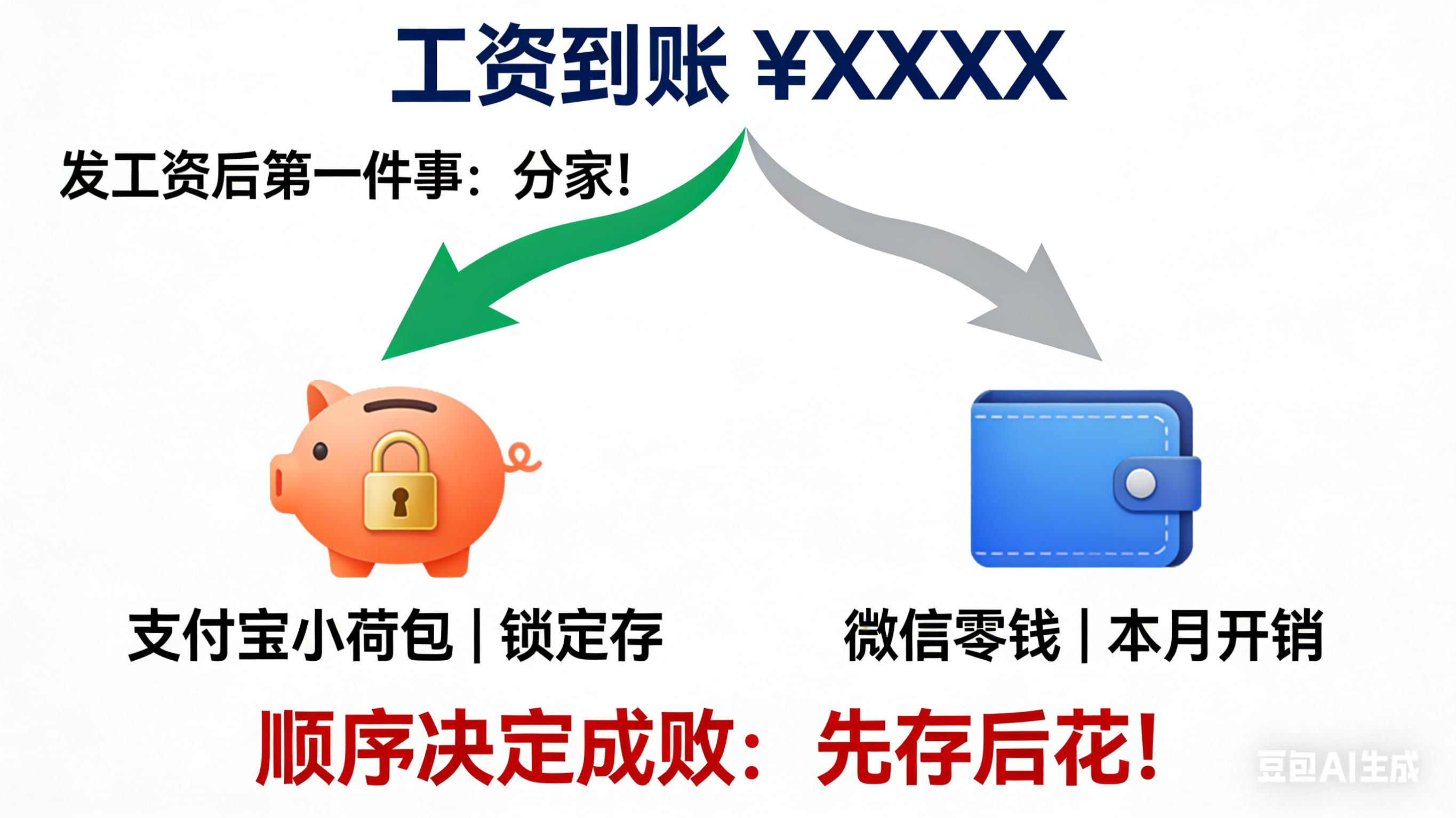 每月工资一到账，先做这件事！我靠它每月多存1000块，方法贼简单