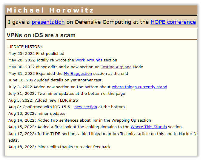 研究人员称iOS设备并未让VPN把所有流量导至代理通道