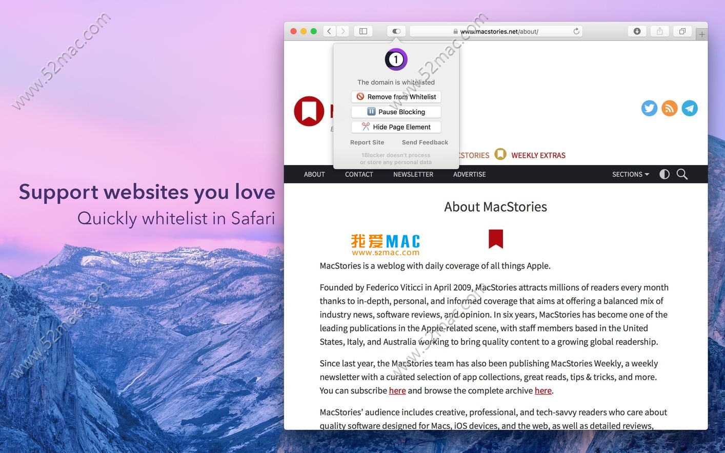 1Block for Mac v1.4.5 Safari广告拦截工具 破解版下载