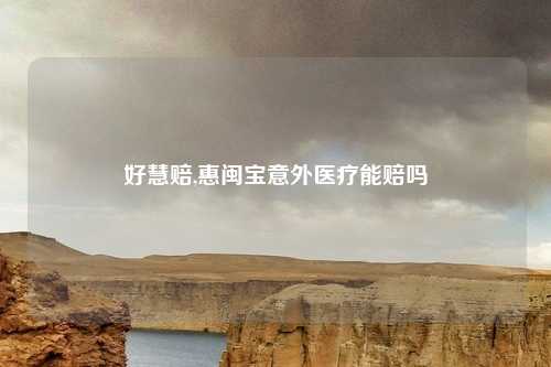 好慧赔,惠闽宝意外医疗能赔吗