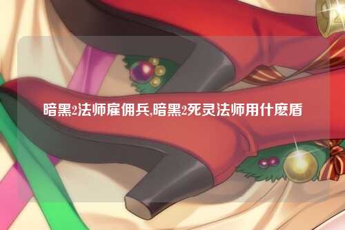 暗黑2法师雇佣兵,暗黑2死灵法师用什麽盾