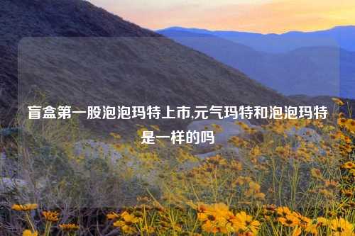 盲盒第一股泡泡玛特上市,元气玛特和泡泡玛特是一样的吗