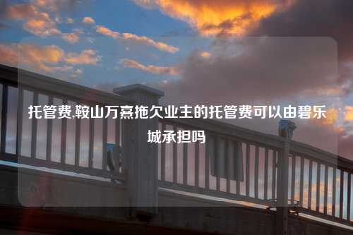 托管费,鞍山万熹拖欠业主的托管费可以由碧乐城承担吗