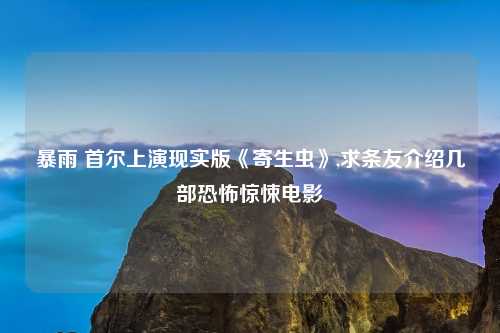 暴雨 首尔上演现实版《寄生虫》,求条友介绍几部恐怖惊悚电影