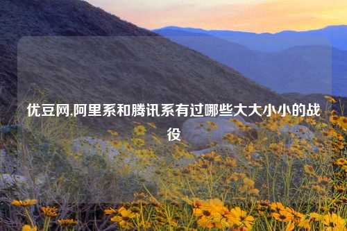 优豆网,阿里系和腾讯系有过哪些大大小小的战役