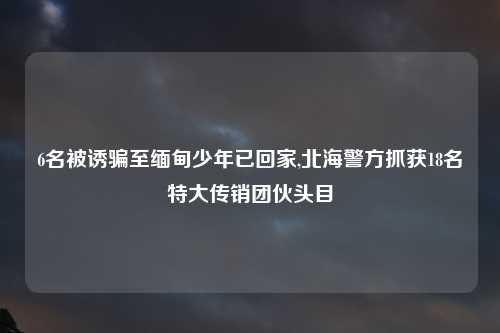 6名被诱骗至缅甸少年已回家,北海警方抓获18名特大传销团伙头目
