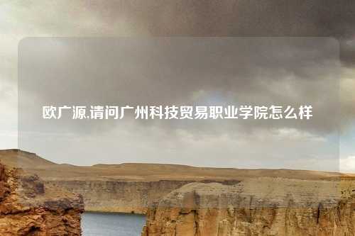 欧广源,请问广州科技贸易职业学院怎么样