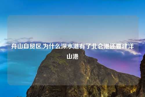 舟山自贸区,为什么深水港有了北仑港还要建洋山港