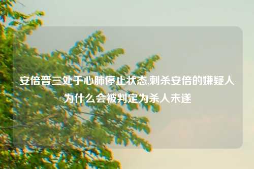 安倍晋三处于心肺停止状态,刺杀安倍的嫌疑人为什么会被判定为杀人未遂