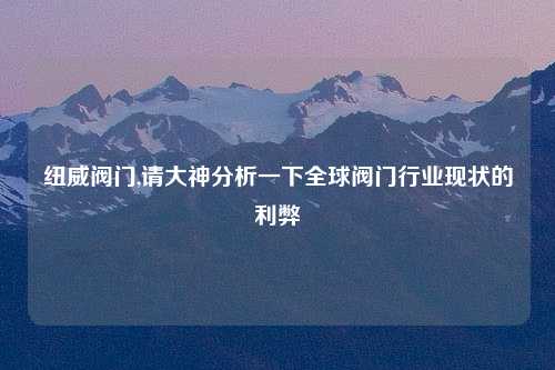 纽威阀门,请大神分析一下全球阀门行业现状的利弊